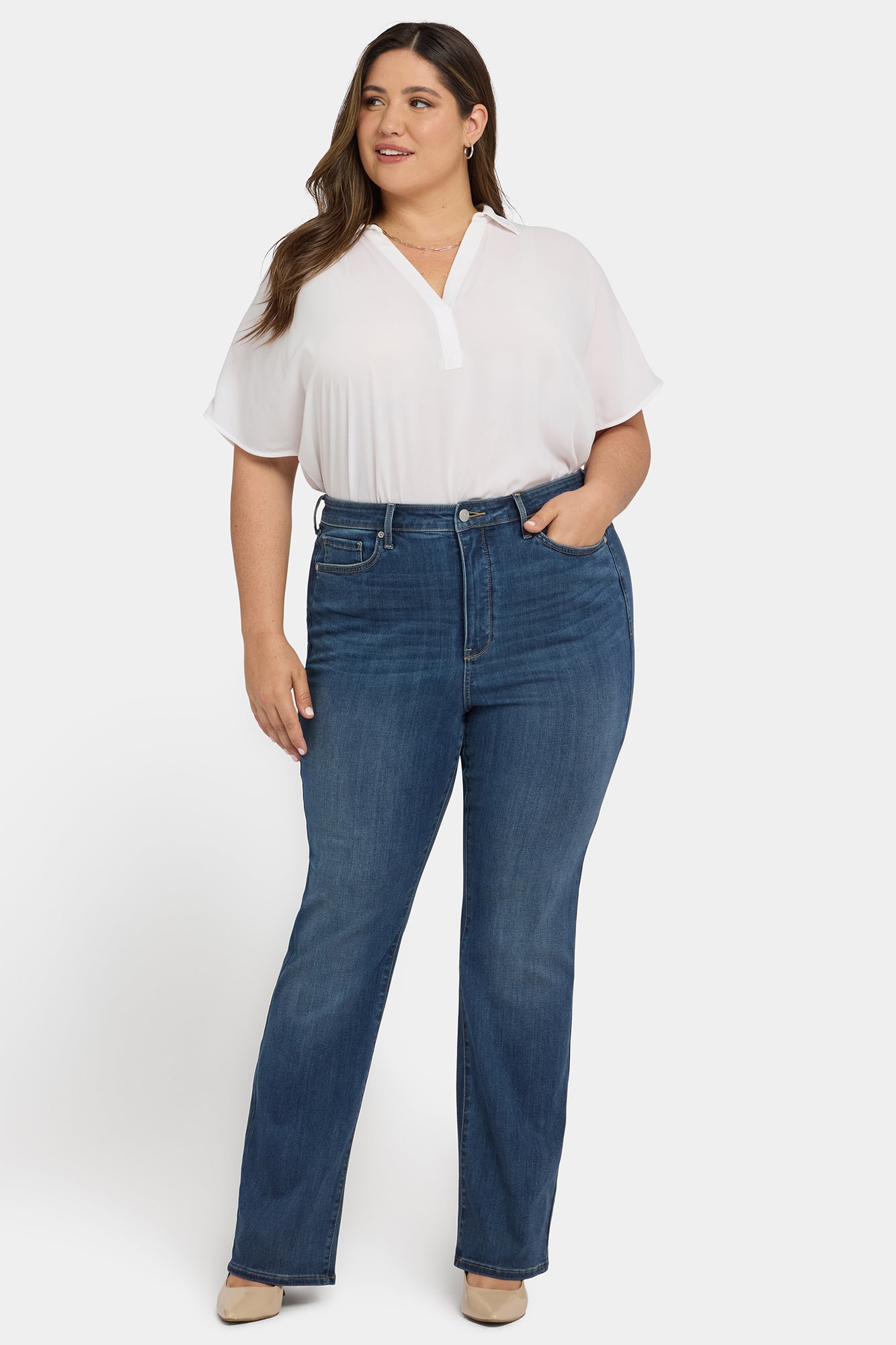 NYDJ Barbara Bootcut Jeans In Plus Size In Sure Stretch® Denim With High Rise - Serendipity