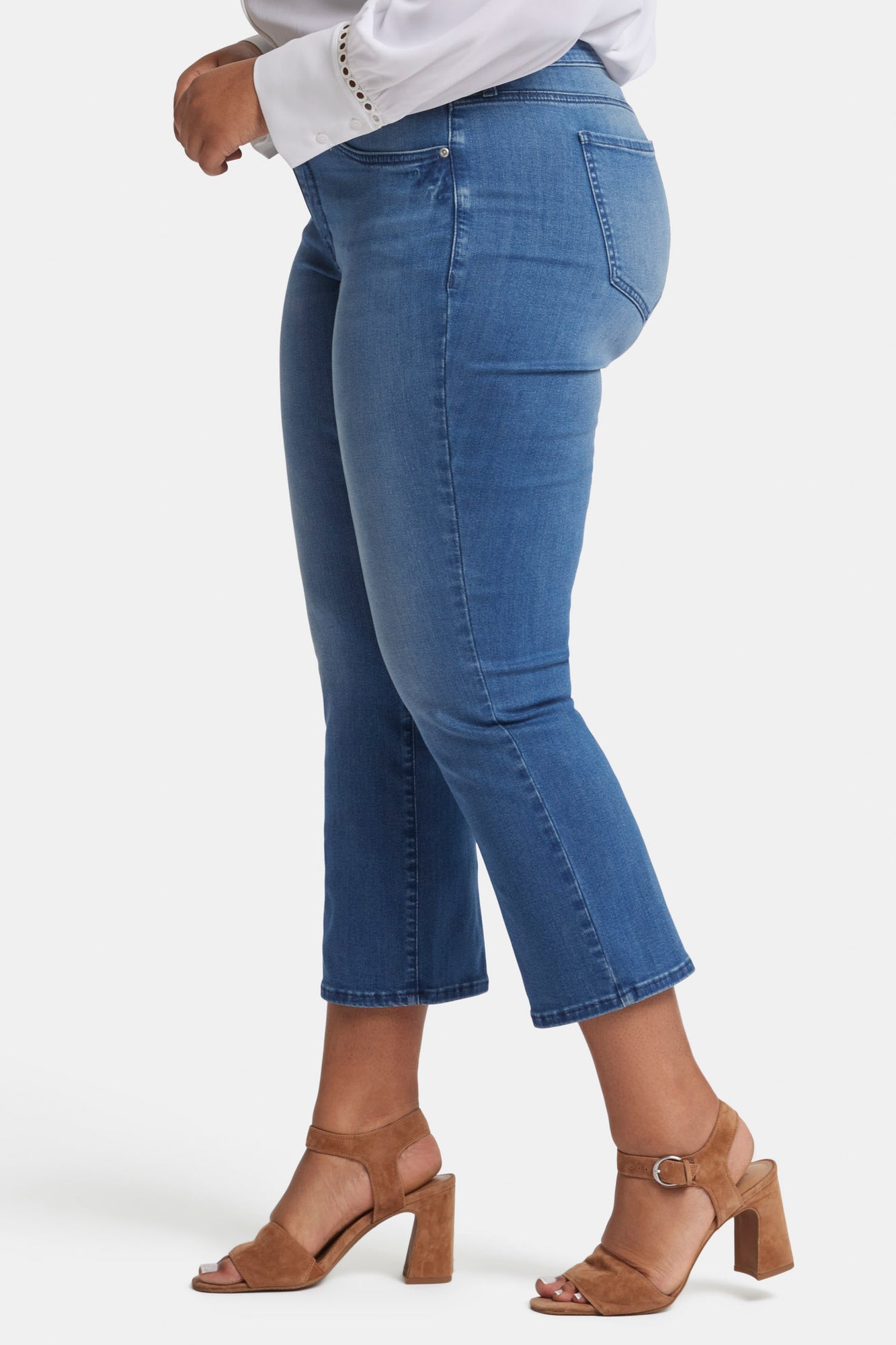 NYDJ Marilyn Straight Ankle Jeans In Plus Size In Sure Stretch® Denim  - Blue Island