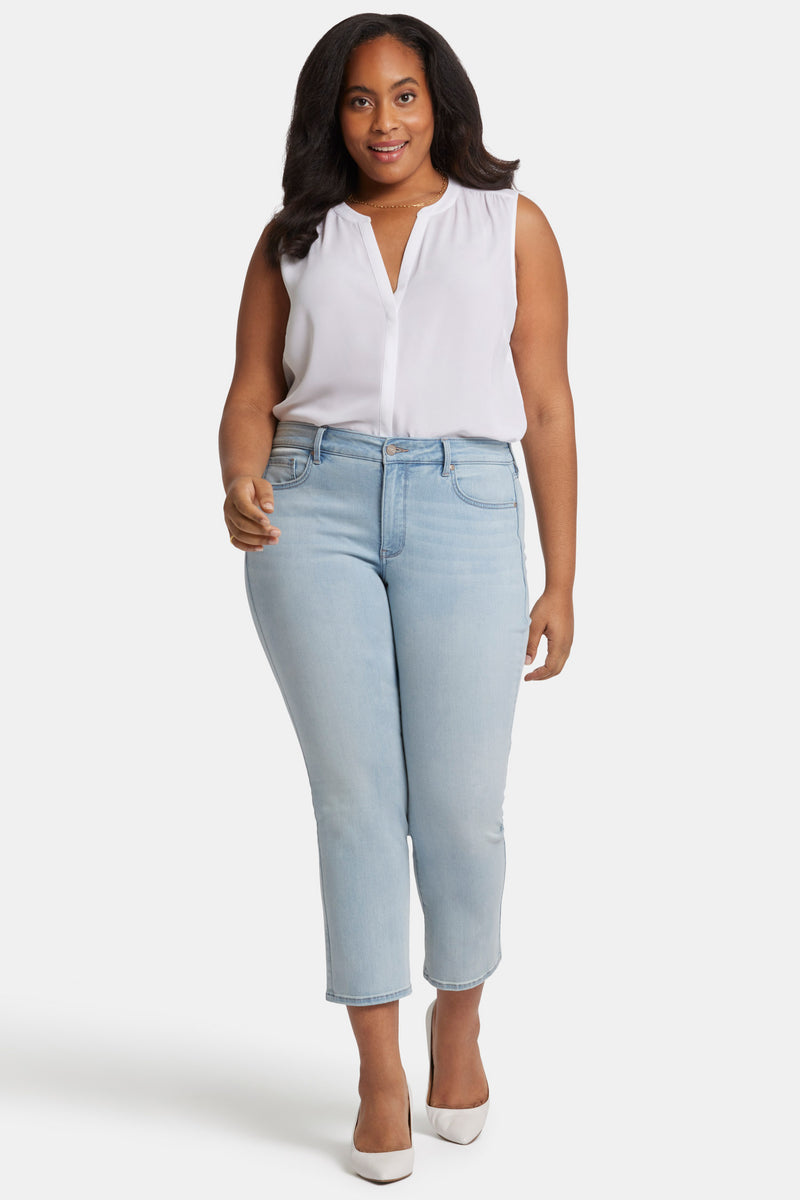 NYDJ Marilyn Straight Ankle Jeans In Plus Size In Sure Stretch® Denim - Mykonos
