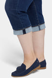 NYDJ Marilyn Straight Crop Jeans In Plus Size In Cool Embrace® Denim With Cuffs - Cambridge