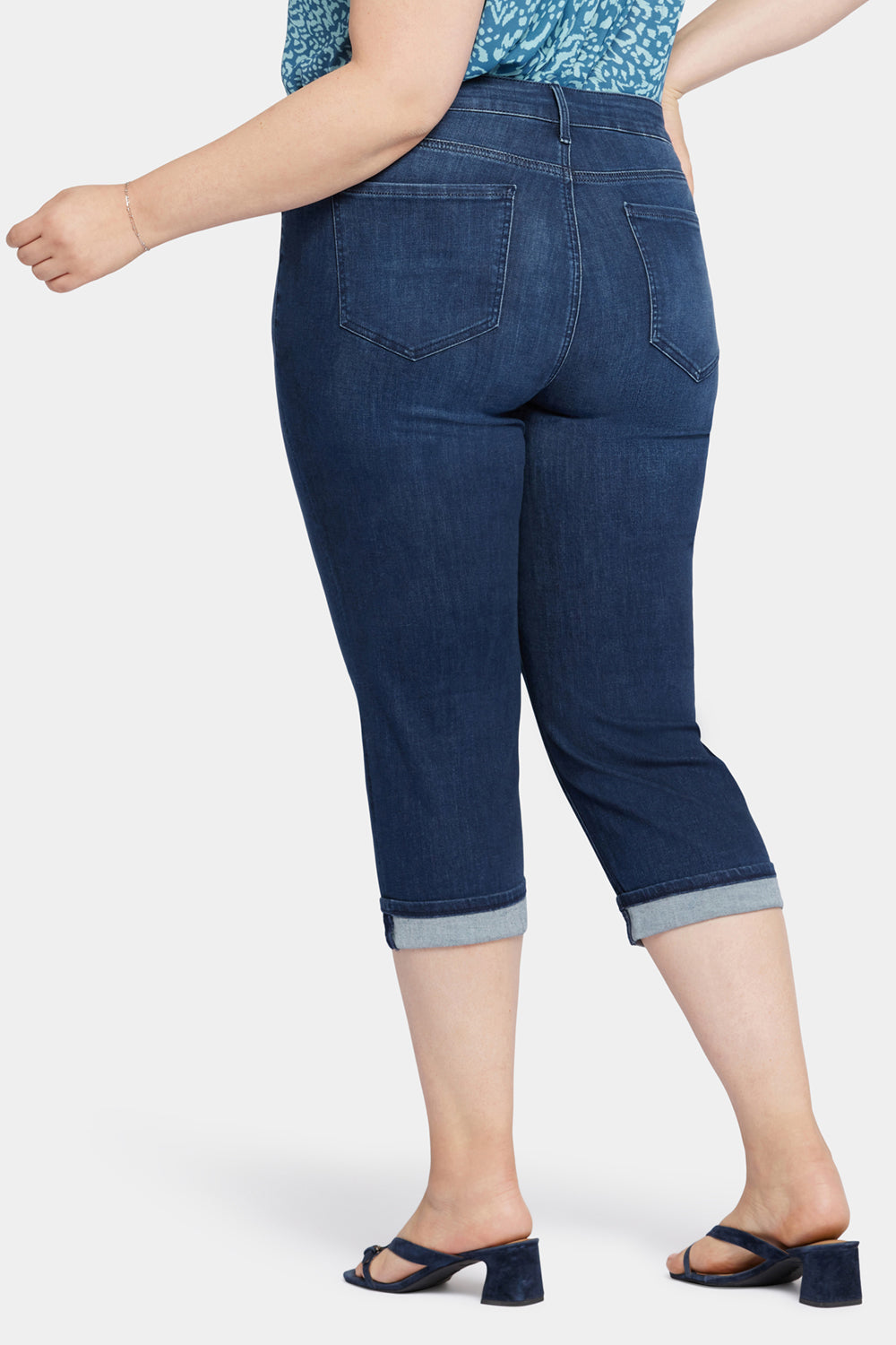 Marilyn Straight Crop Jeans In Plus Size In Cool Embrace Marilyn Straight Crop Jeans In Plus Size In Cool Embrace
