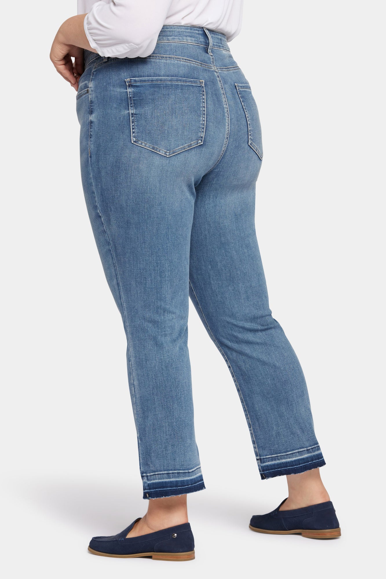 NYDJ Marilyn Straight Ankle Jeans In Plus Size In Cool Embrace® Denim With High Rise And Released Hems - Fantasy