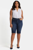 NYDJ Sophie Bike Capri Jeans In Plus Size With Riveted Side Slits - Lotus Gardens