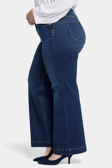 NYDJ Teresa Wide Leg Jeans In Plus Size With 1 1/2