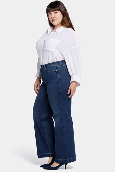 NYDJ Teresa Wide Leg Jeans In Plus Size With 1 1/2