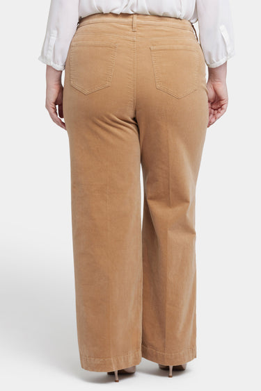 NYDJ Teresa Wide Leg Pants In Plus Size In Fine Wale Stretch Corduroy With 1 1/2