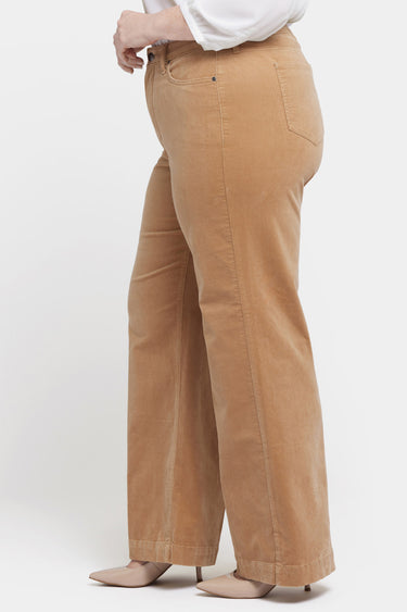 NYDJ Teresa Wide Leg Pants In Plus Size In Fine Wale Stretch Corduroy With 1 1/2