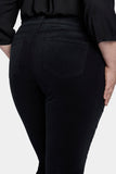 NYDJ Marilyn Straight Pants In Plus Size In Fine Wale Stretch Corduroy - Black