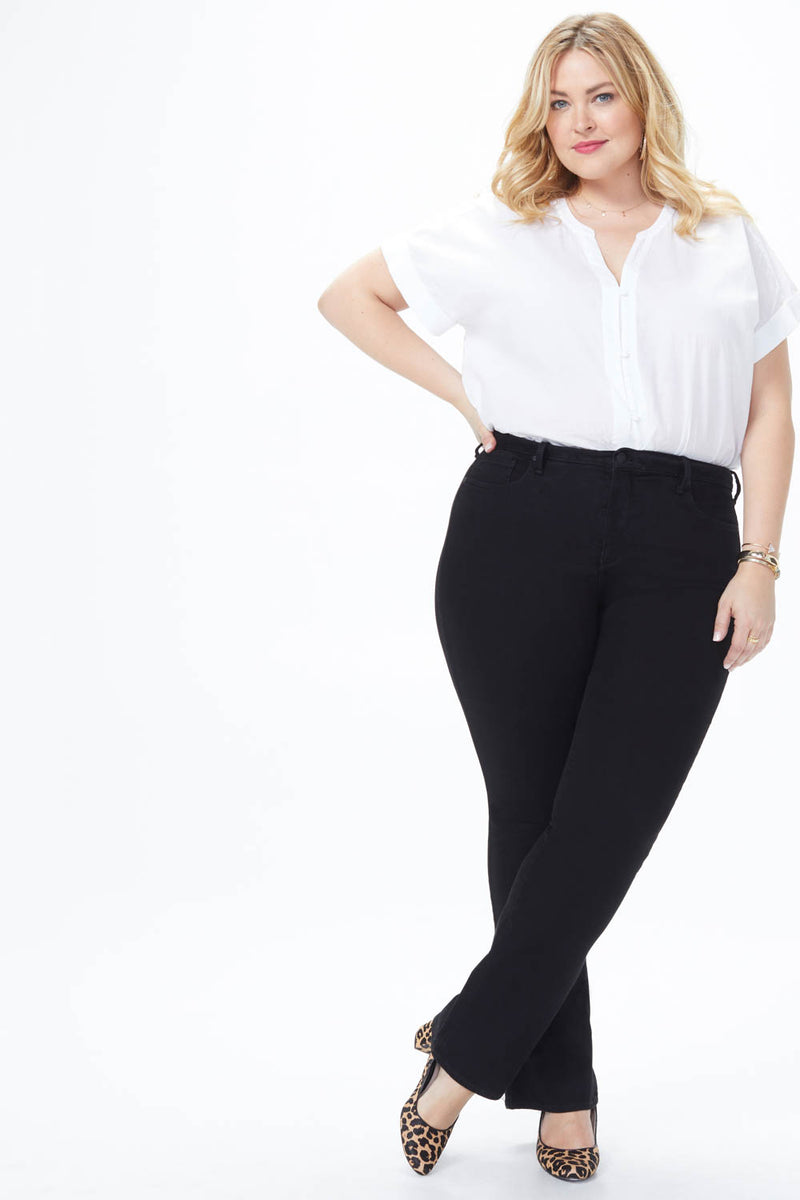 NYDJ Barbara Bootcut Jeans In Plus Size - Black