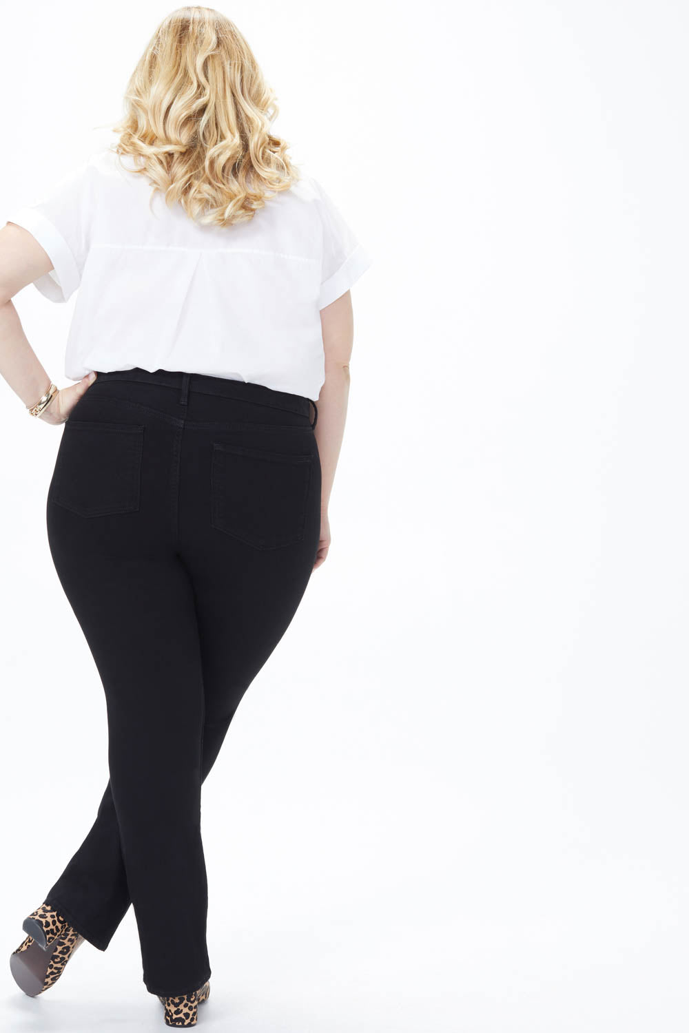 NYDJ Barbara Bootcut Jeans In Plus Size - Black