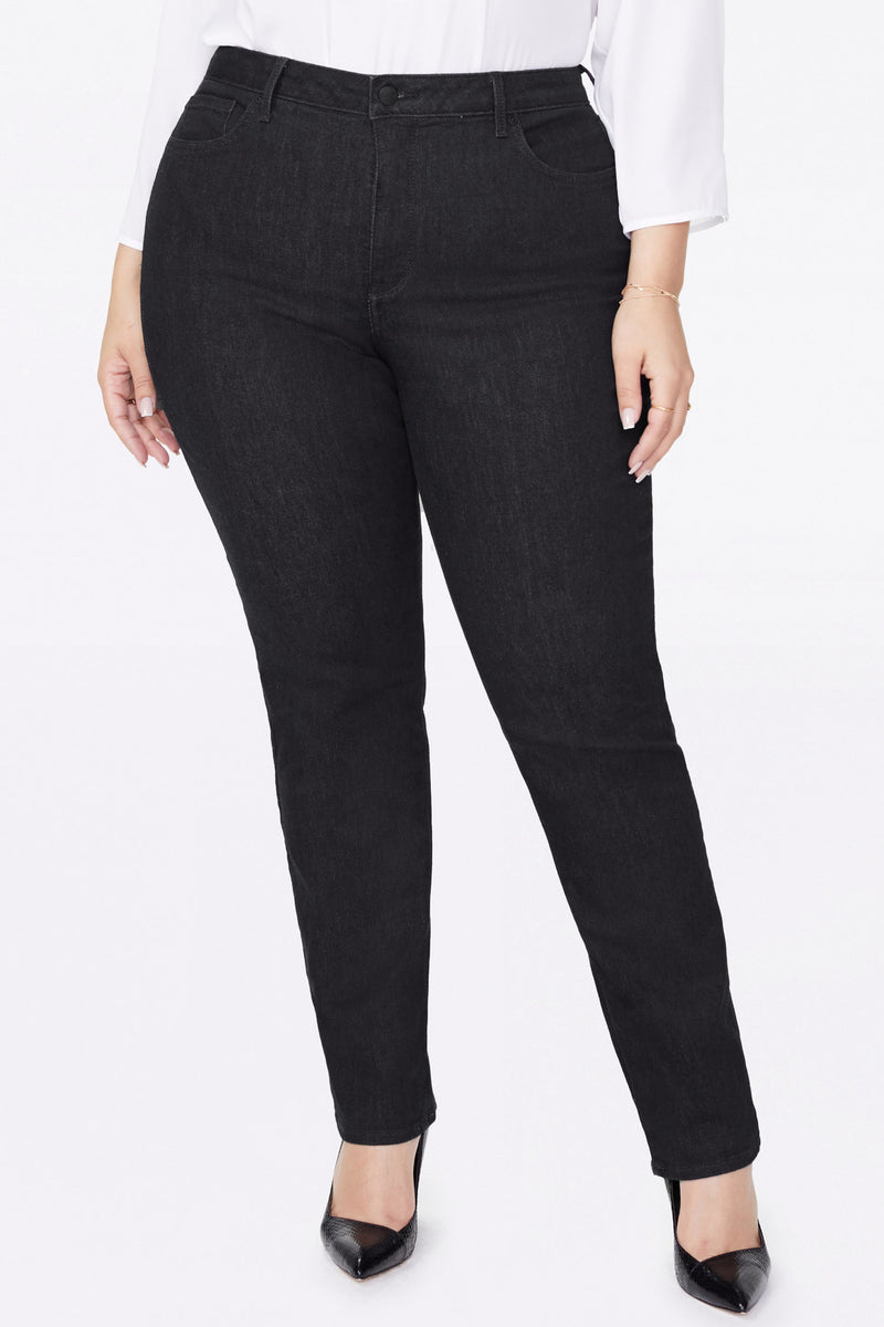 NYDJ Sheri Slim Jeans In Plus Size - Black