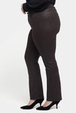NYDJ Coated Marilyn Straight Jeans In Plus Size - Coffee Bean Coated
