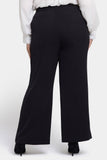 NYDJ Wide Leg Trouser Pants In Plus Size - Black