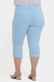 NYDJ Marilyn Straight Crop Jeans In Plus Size In Cool Embrace® Denim With Cuffs - Aquatic