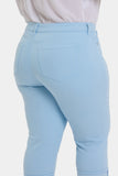 NYDJ Marilyn Straight Crop Jeans In Plus Size In Cool Embrace® Denim With Cuffs - Aquatic