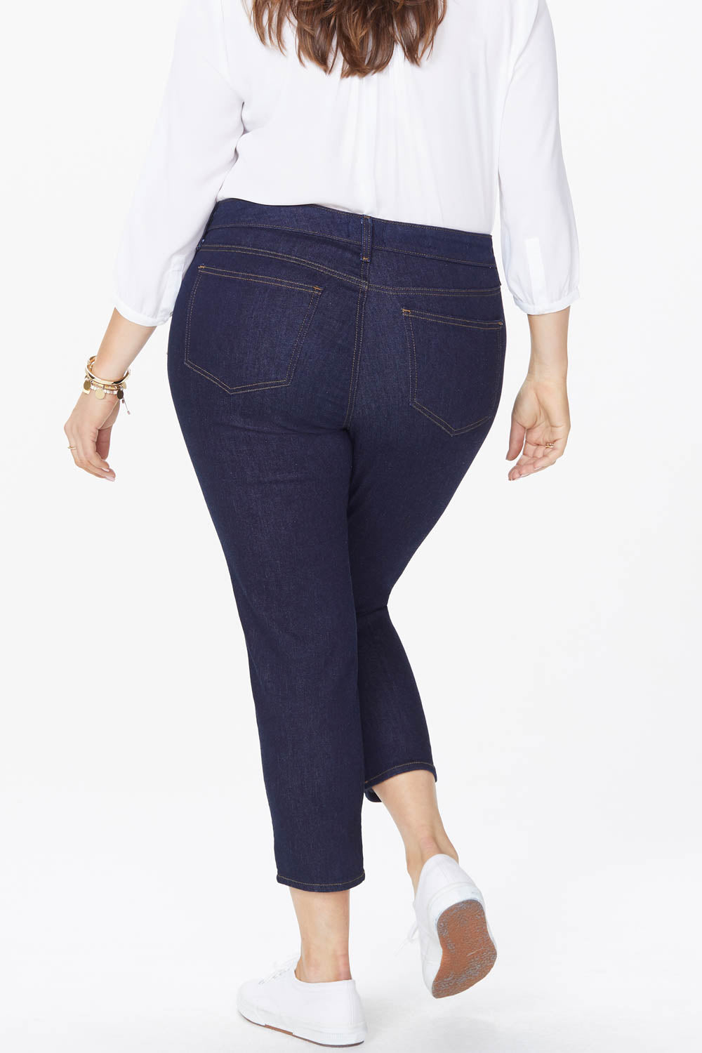 NYDJ Alina Skinny Ankle Jeans In Plus Size - Rinse