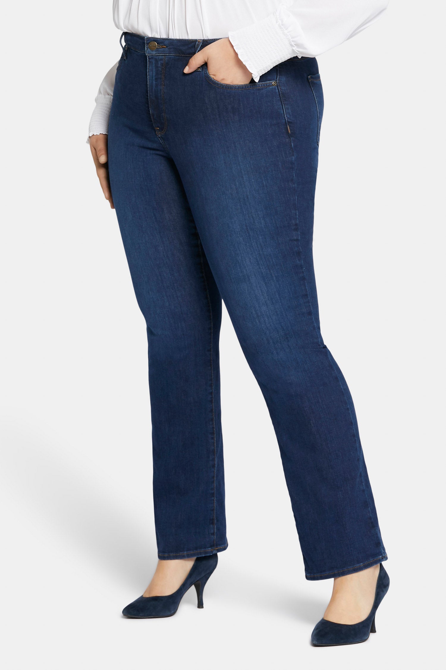 Barbara Bootcut Jeans In Plus Size - Cooper Blue | NYDJ