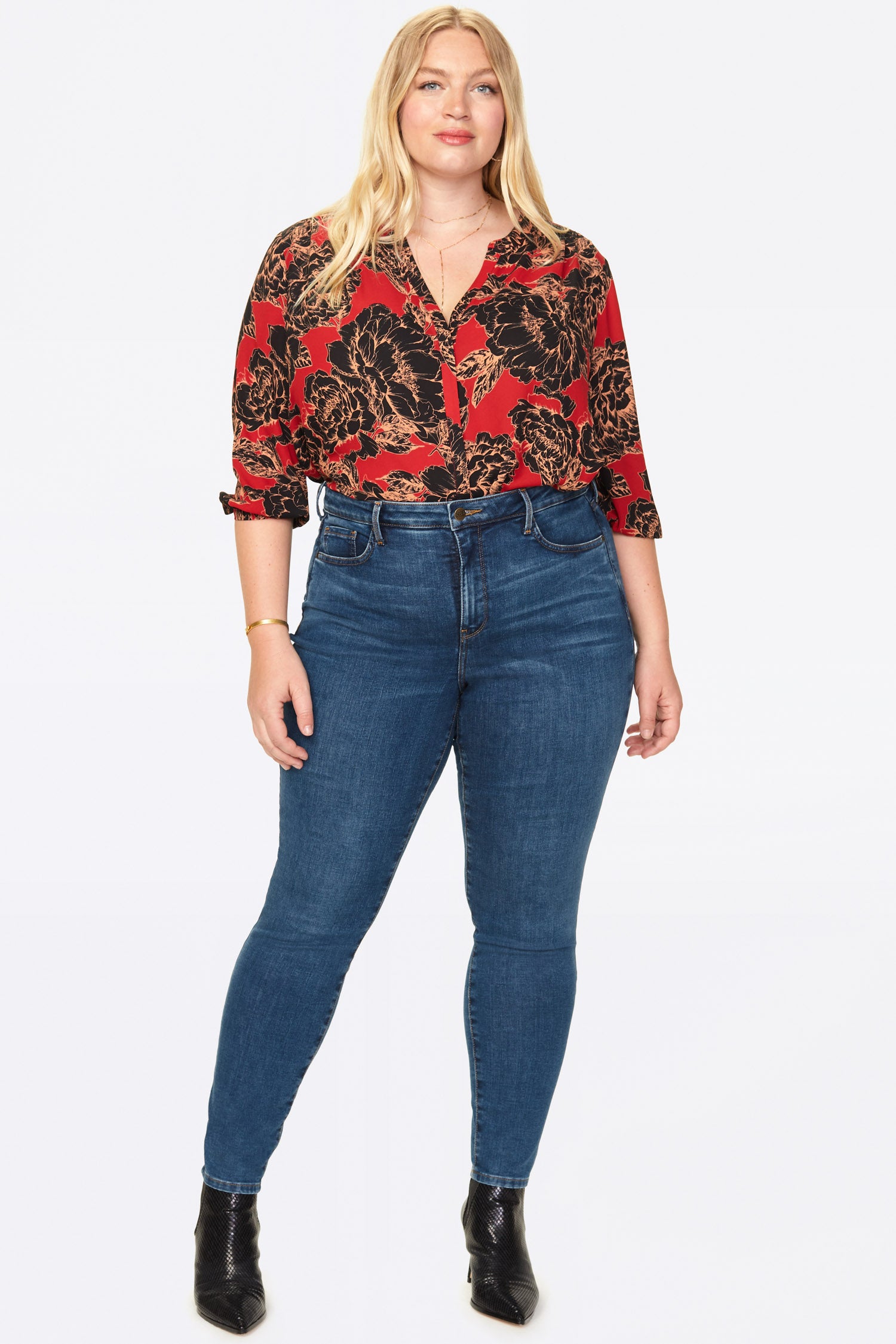 Curve Shaper™ Ami Skinny Jeans With High Rise And Side Slits