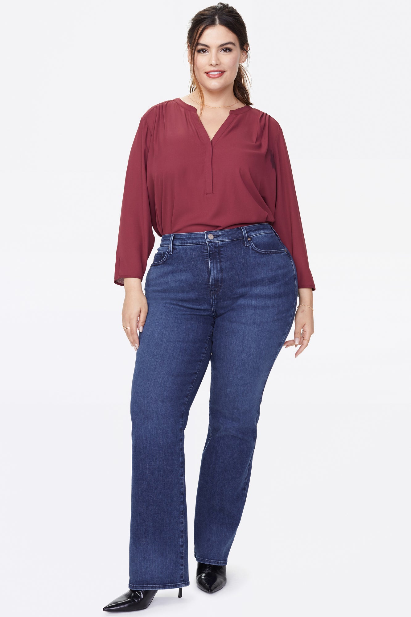 NYDJ Barbara Bootcut Jeans In Plus Size - Habana
