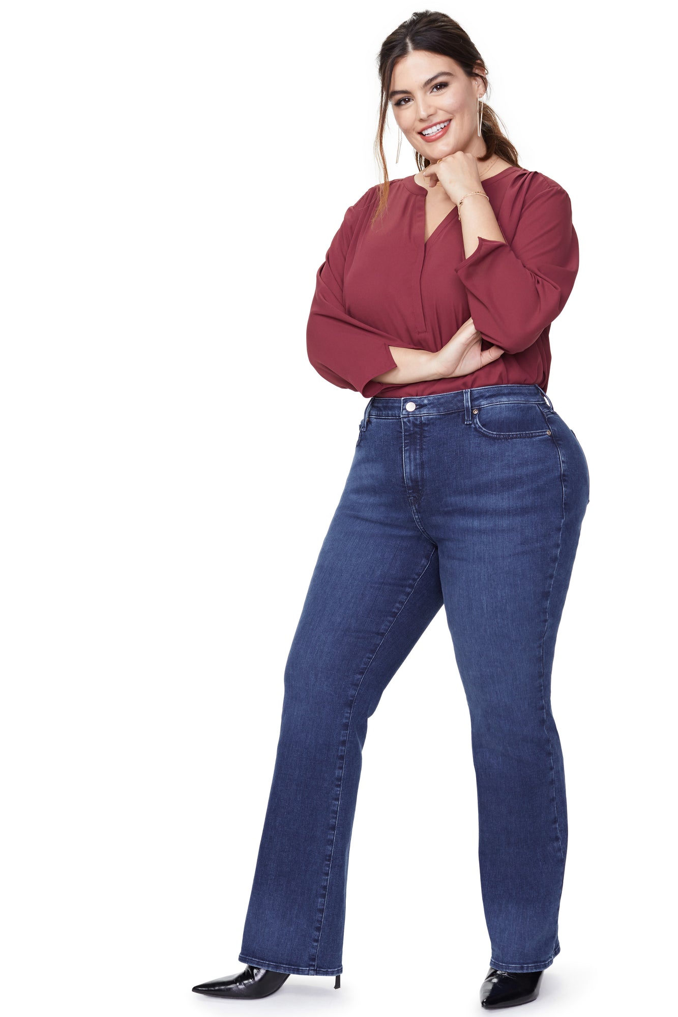 NYDJ Barbara Bootcut Jeans In Plus Size - Habana