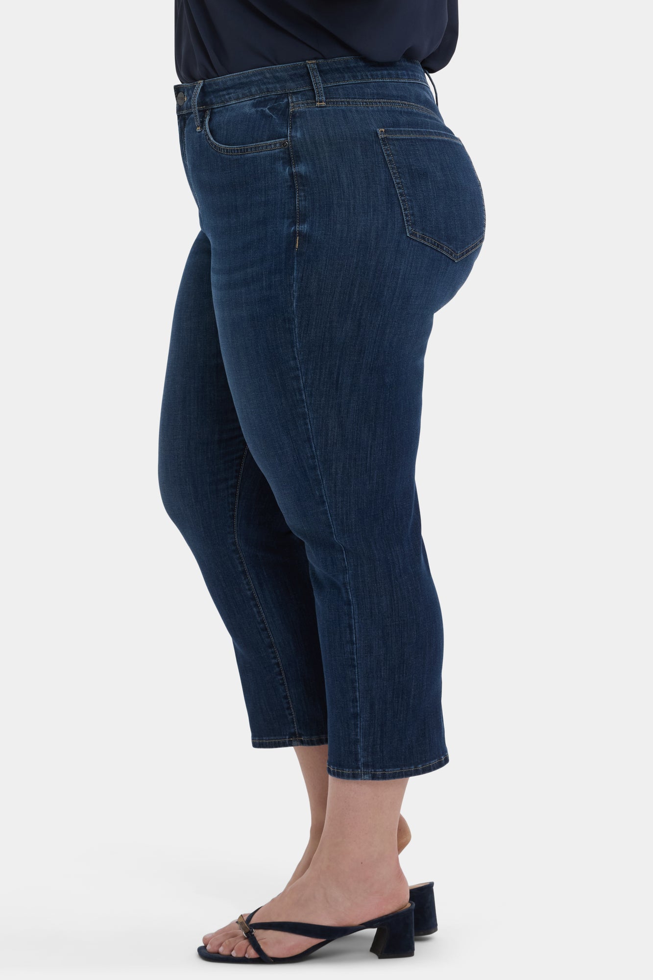 NYDJ Relaxed Piper Crop Jeans In Plus Size - Rio Rapids
