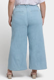 NYDJ Mona Wide Leg Trouser Ankle Jeans In Plus Size With High Rise - Clear Waters