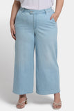 NYDJ Mona Wide Leg Trouser Ankle Jeans In Plus Size With High Rise - Clear Waters