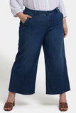 NYDJ Mona Wide Leg Trouser Ankle Jeans In Plus Size With High Rise - Ibiza Blues