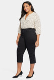 NYDJ Joni Relaxed Capri Jeans In Plus Size With High Rise - Black