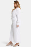 NYDJ Mona Wide Leg Trouser Ankle Jeans In Plus Size With High Rise - Optic White