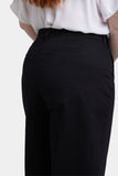 NYDJ Mona Wide Leg Trouser Ankle Jeans In Plus Size With High Rise - Black
