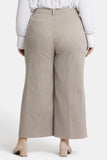 NYDJ Mona Wide Leg Trouser Ankle Jeans In Plus Size With High Rise - Boardwalk Stripe