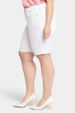 NYDJ Briella 11 Inch Denim Shorts In Plus Size - Optic White