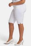 NYDJ Sophie Bike Capri Jeans In Plus Size With Riveted Side Slits - Optic White