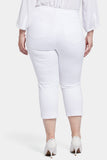 NYDJ Chloe Capri Jeans In Plus Size With High Rise And Released Hems - Optic White