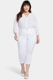 NYDJ Chloe Capri Jeans In Plus Size With High Rise And Released Hems - Optic White