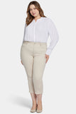 NYDJ Chloe Capri Jeans In Plus Size With High Rise And Released Hems - Feather