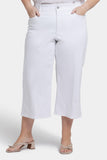 NYDJ Brigitte Wide Leg Capri Jeans In Plus Size With High Rise - Optic White