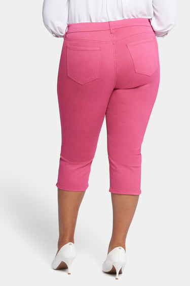 NYDJ Waist-Match™ Slim Straight Crop Jeans In Plus Size - Raspberry Pink
