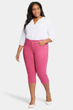 NYDJ Waist-Match™ Slim Straight Crop Jeans In Plus Size - Raspberry Pink