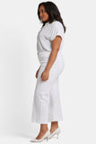NYDJ Teresa Wide Leg Ankle Jeans in Plus Size - Optic White
