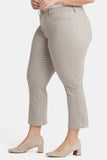 NYDJ Marilyn Straight Ankle Jeans In Plus Size  - Sandbar Stripe