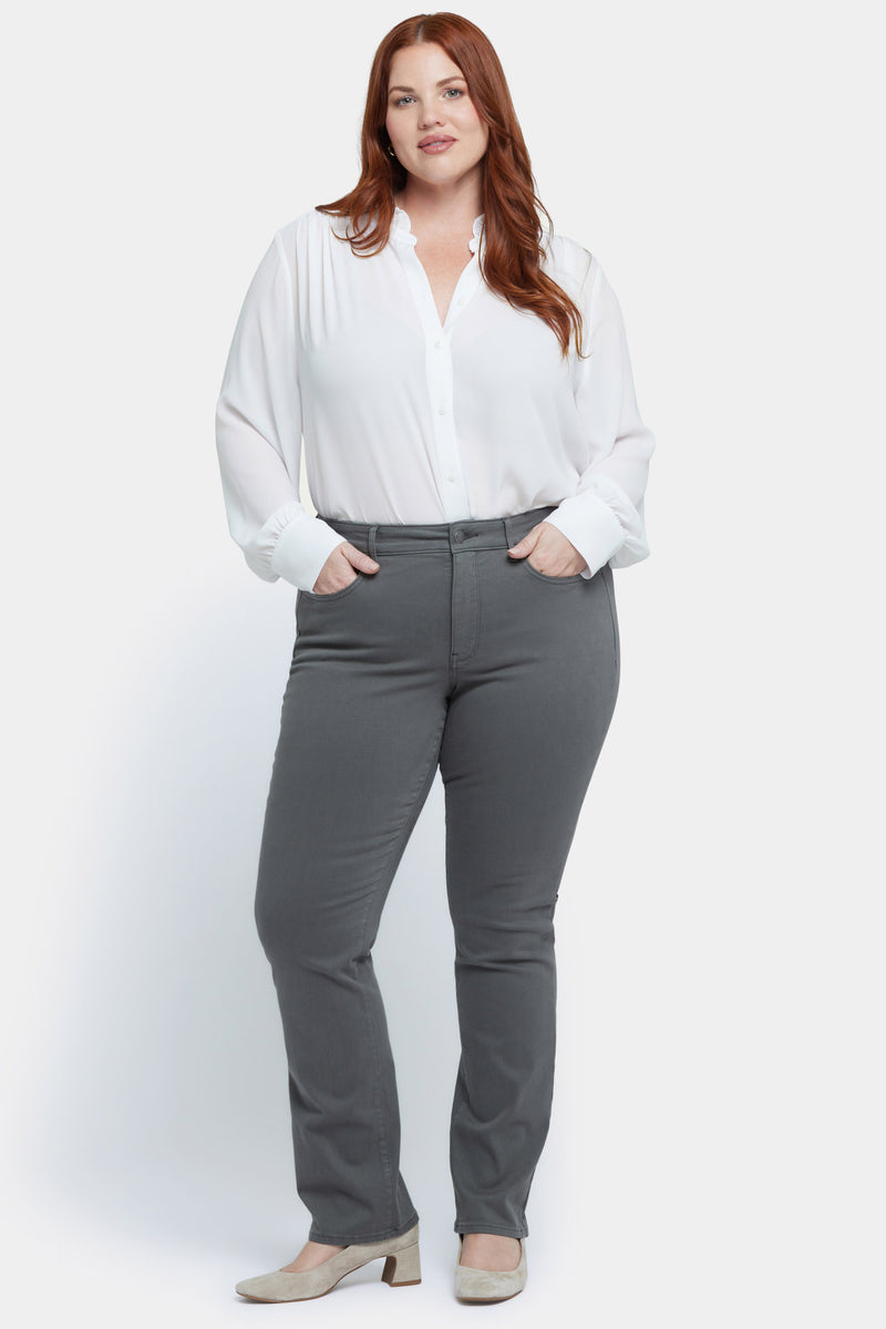 NYDJ Marilyn Straight Jeans In Plus Size - Vine Leaf