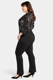 NYDJ Waist-Match™ Marilyn Straight Jeans In Plus Size  - Black