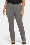 NYDJ Marilyn Straight Jeans In Plus Size With High Rise And 31" Inseam - Lunar Stone