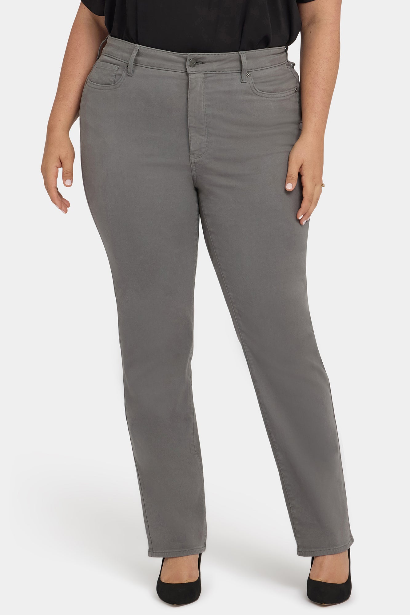 NYDJ Marilyn Straight Jeans In Plus Size With High Rise And 31