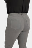 NYDJ Marilyn Straight Jeans In Plus Size With High Rise And 31" Inseam - Lunar Stone