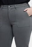 NYDJ Marilyn Straight Jeans In Plus Size With Utility Pockets - Vine Leaf