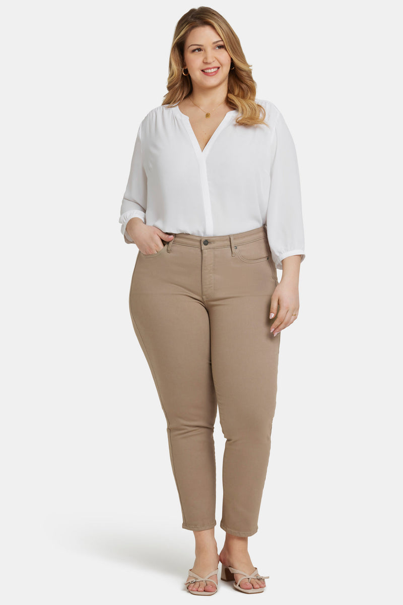 NYDJ Sheri Slim Ankle Jeans In Plus Size - Saddlewood