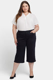 NYDJ Wide Leg Pedal Pusher Jeans In Plus Size - Black
